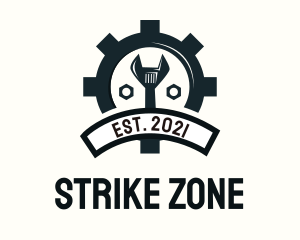 Mechanic Gear Badge logo design