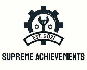 Mechanic Gear Badge logo design