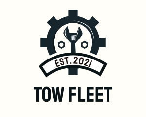 Mechanic Gear Badge logo design