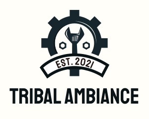 Mechanic Gear Badge logo design