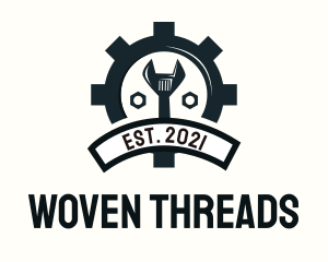 Mechanic Gear Badge logo design