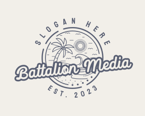 Beach Resort Vacation logo design