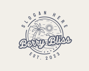 Beach Resort Vacation logo design