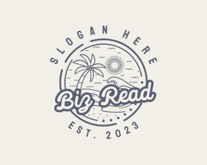 Beach Resort Vacation logo design