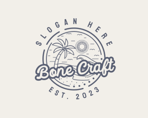 Beach Resort Vacation logo design