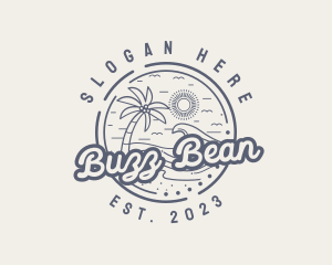 Beach Resort Vacation logo design