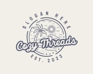 Beach Resort Vacation logo design