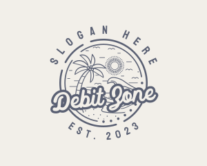 Beach Resort Vacation logo design