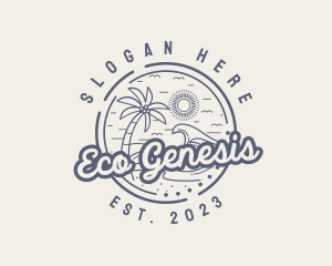 Beach Resort Vacation logo design