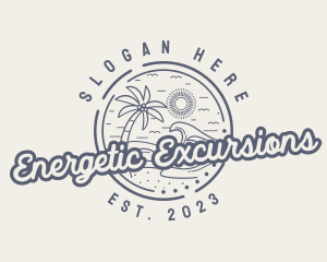 Beach Resort Vacation logo design