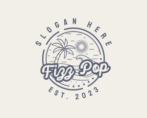 Beach Resort Vacation logo design