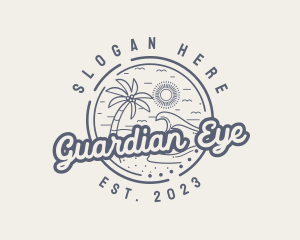 Beach Resort Vacation logo design