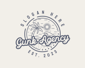 Beach Resort Vacation logo design