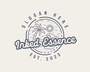 Beach Resort Vacation logo design