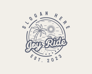 Beach Resort Vacation logo design