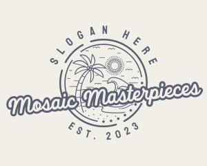 Beach Resort Vacation logo design