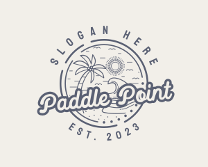 Beach Resort Vacation logo design