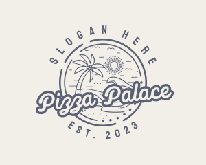 Beach Resort Vacation logo design