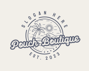 Beach Resort Vacation logo design