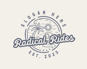 Beach Resort Vacation logo design