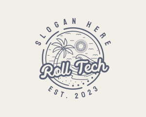 Beach Resort Vacation logo design