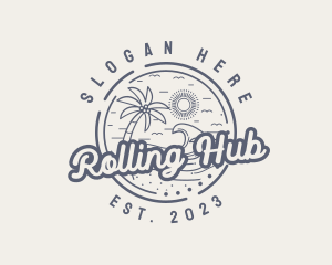 Beach Resort Vacation logo design