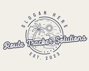 Beach Resort Vacation logo design