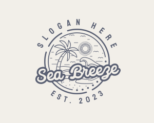 Beach Resort Vacation logo design