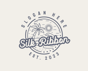 Beach Resort Vacation logo design