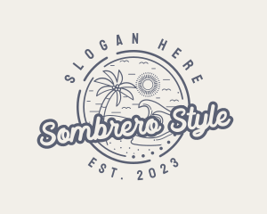 Beach Resort Vacation logo design