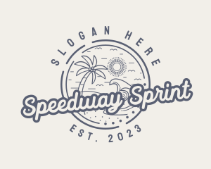 Beach Resort Vacation logo design