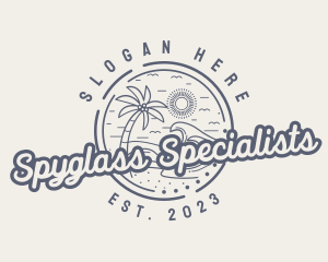 Beach Resort Vacation logo design