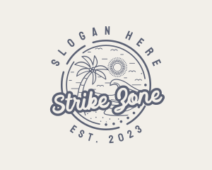 Beach Resort Vacation logo design