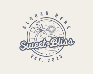 Beach Resort Vacation logo design