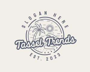 Beach Resort Vacation logo design