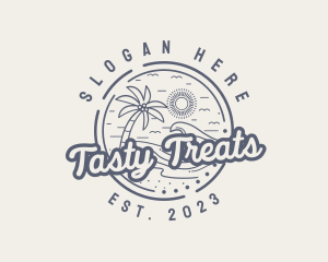 Beach Resort Vacation logo design