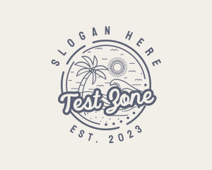 Beach Resort Vacation logo design