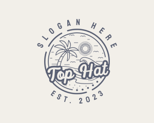 Beach Resort Vacation logo design