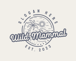 Beach Resort Vacation logo design