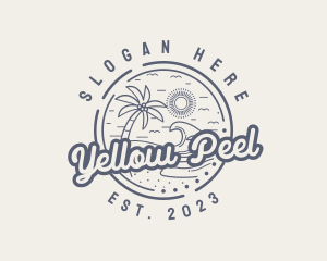 Beach Resort Vacation logo design