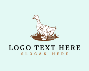 Duck Agriculture Animal logo