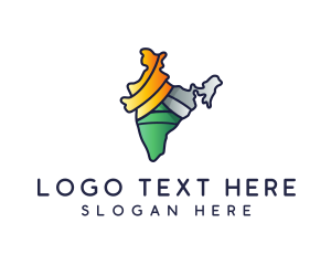 Colorful Indian Outline logo