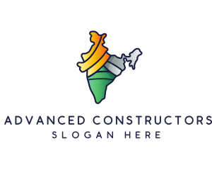 Colorful Indian Outline logo design