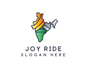 Colorful Indian Outline logo design