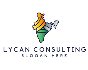 Colorful Indian Outline logo design