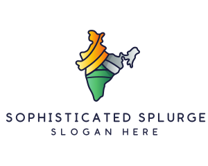 Colorful Indian Outline logo design