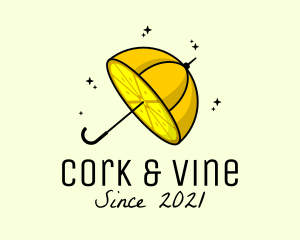 Lemon Fruit Umbrella  logo design