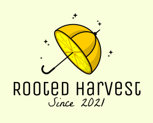 Lemon Fruit Umbrella  logo design