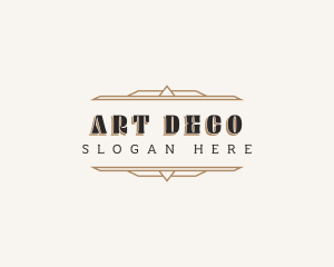 Vintage Art Deco logo design