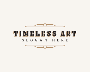 Vintage Art Deco logo design